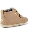 Bobux Step Up Grass Court High - Warm Taupe - First Walkers Shoes
