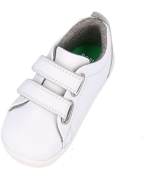 Bobux Step Up Grass Court Shoes - Optical White - First Steps Shoes