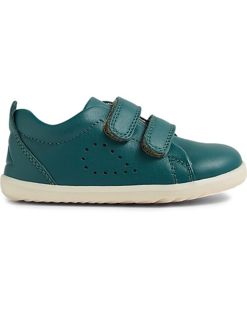 Bobux Step-Up Grass Court Shoes - Rainforest - Premium Leather - Perfect for First Steps! Shoes