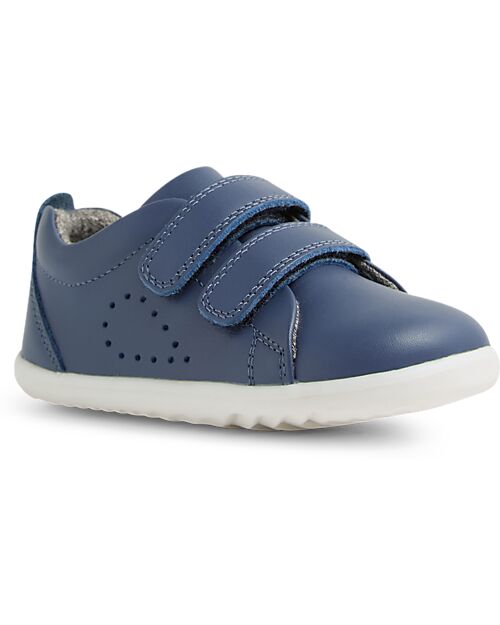 Bobux Step-Up Grass Court Shoes - Vintage Indigo - Premium Leather - Perfect for First Steps! Shoes