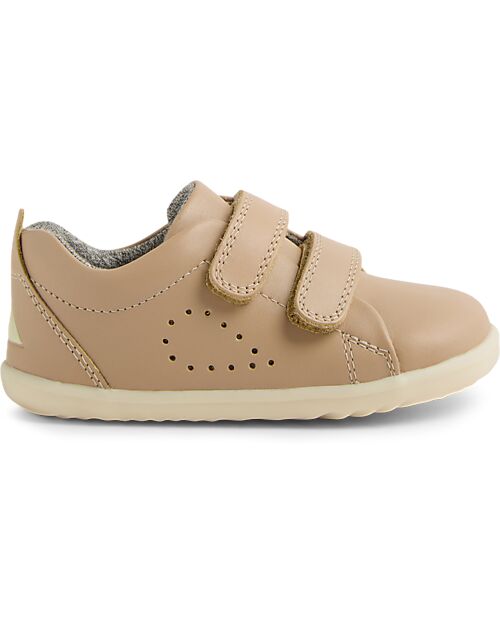 Bobux Step-Up Grass Court Shoes - Warm Taupe - Premium Leather - Perfect for First Steps! Shoes