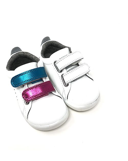 Bobux Step-Up Grass Court Switch Shoe - White - Interchangeable Straps! Sneakers
