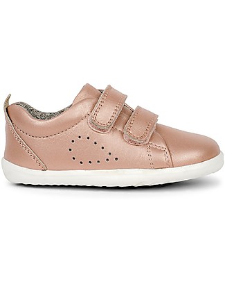 Bobux Step-Up Grass Court Trainer - Rose Gold - Flexibility for First Steps! Shoes
