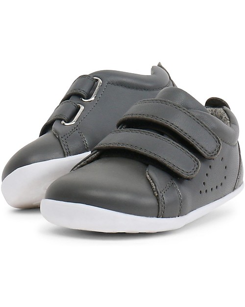 Bobux Step-Up Grass Court Trainer - Smoke - First Steps Sneakers