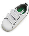 Bobux Step Up Grass Court - White and Forest - First Steps Sneakers
