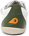 Bobux Step Up Grass Court - White and Forest - First Steps Sneakers