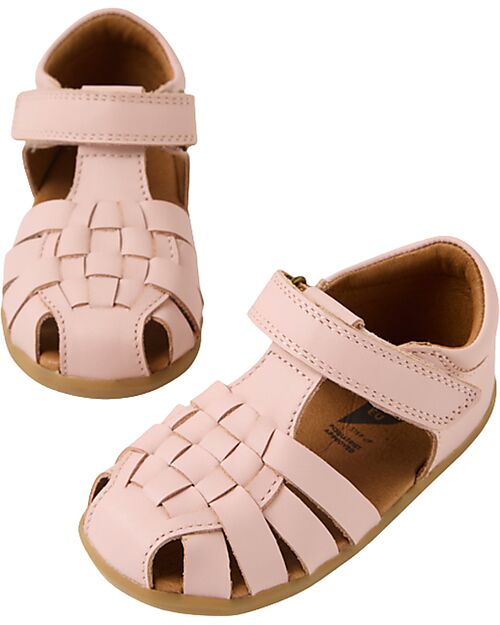 Bobux Step Up Harbor Sandals - Ballet Pink - Premium Leather - First Steps Sandals