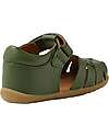 Bobux Step Up Harbor Sandals - Bronze Green - Premium Leather - First Steps Sandals