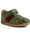 Bobux Step Up Harbor Sandals - Bronze Green - Premium Leather - First Steps Sandals