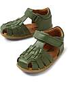 Bobux Step Up Harbor Sandals - Bronze Green - Premium Leather - First Steps Sandals