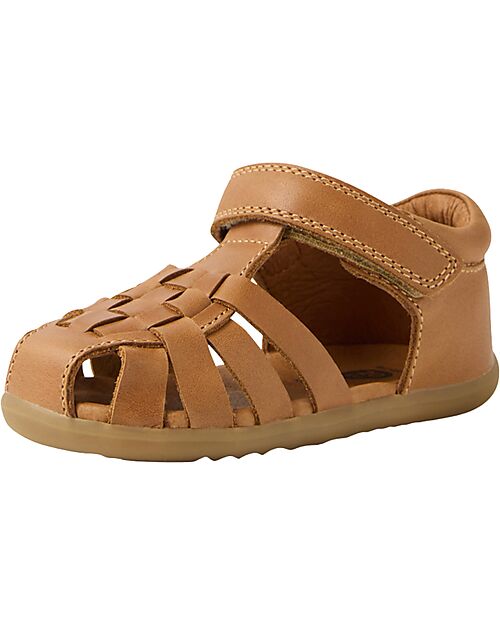 Bobux Step Up Harbor Sandals - Caramel - Premium Leather - First Steps Sandals