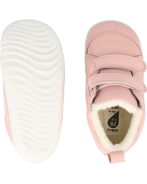 Bobux Step Up Hi Court Artic - Seashell - Super Flexible Outsole Shoes