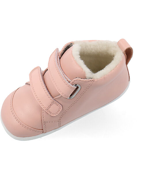 Bobux Step Up Hi Court Artic - Seashell - Super Flexible Outsole Shoes