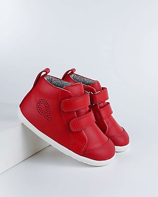 Bobux Step Up Hi Court Shoe - Red - Super Flexible Outsole! Shoes