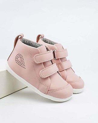 Bobux Step Up Hi Court Shoe - Seashell - Super Flexible Outsole! Shoes