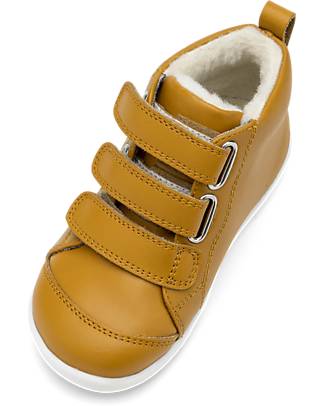 Bobux Step Up Hi Court Switch - Artic Butterscotch - Super Flexible Outsole Shoes