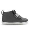 Bobux Step Up Hi Court Switch - Smoke - Super Flexible Outsole Shoes
