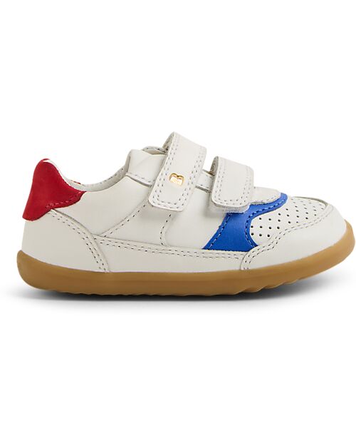 Bobux Step Up Hunter Shoe - White Salsa - Nubuck Leather - First Steps Shoes