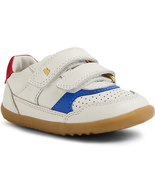 Bobux Step Up Hunter Shoe - White Salsa - Nubuck Leather - First Steps Shoes