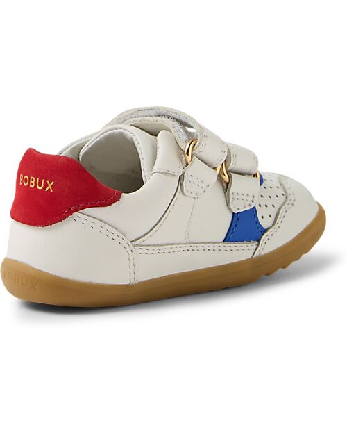 Bobux Step Up Hunter Shoe - White Salsa - Nubuck Leather - First Steps Shoes