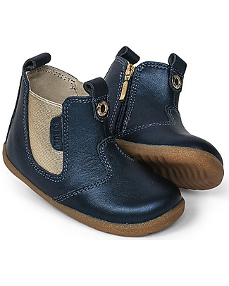Bobux Step-Up Jodphur Boot - Navy/Shimmer - Comfort and Style for First Steps! Shoes