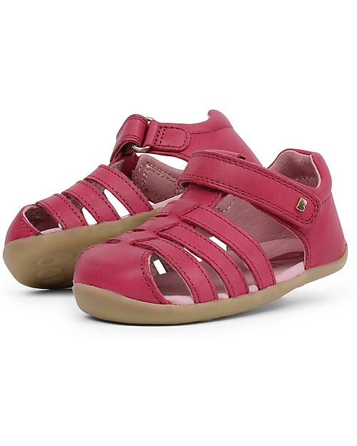 Bobux Step-Up Jump Sandal, Dark Pink - Ultra flexible, perfect for first steps! Sandals