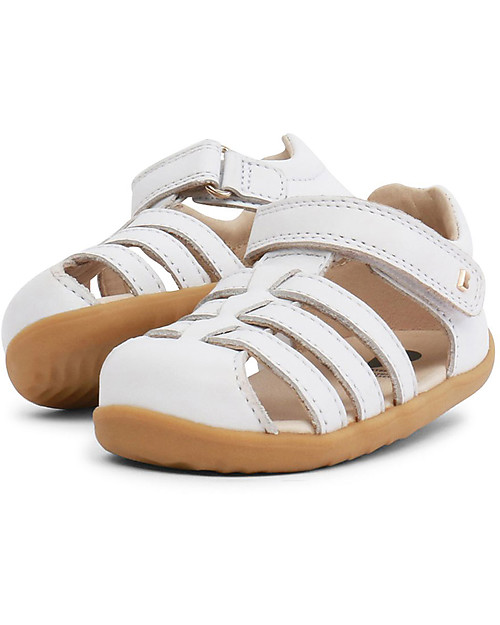 Bobux Step-Up Jump Sandal, White - Ultra flexible, perfect for first steps! Sandals