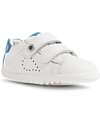 Bobux Step Up Maverick Shoes - White and Azure - Premium Leather - First Steps Shoes