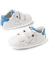 Bobux Step Up Maverick Shoes - White and Azure - Premium Leather - First Steps Shoes