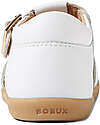 Bobux Step Up Petal Sandal - White - with Flower - First Steps Sandals