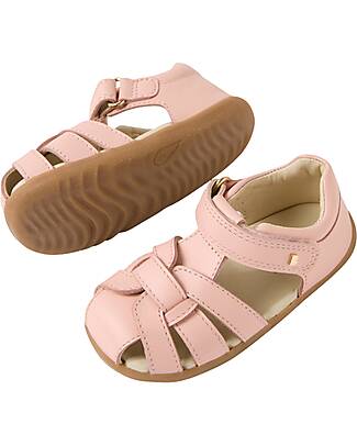 Bobux Step Up Skip Twist Sandals - Cameo Rose - Premium Leather - First Steps Sandals