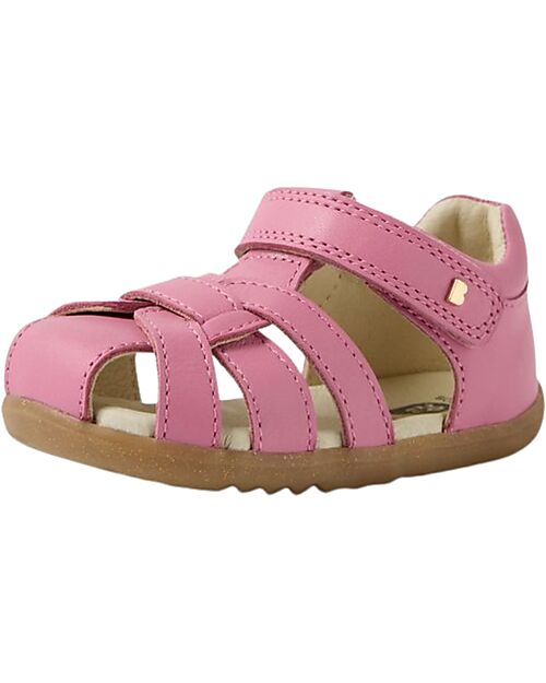 Bobux Step Up Skip Twist Sandals - Cashmere Rose - Premium Leather - First Steps Sandals