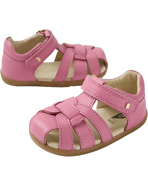 Bobux Step Up Skip Twist Sandals - Cashmere Rose - Premium Leather - First Steps Sandals