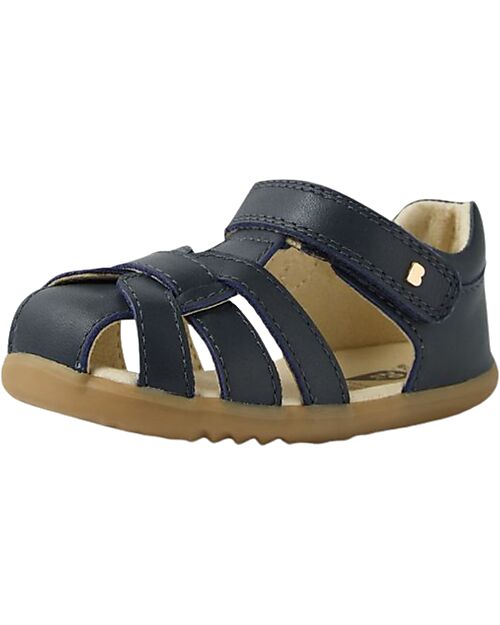 Bobux Step Up Skip Twist Sandals - Navy - Premium Leather - First Steps Sandals