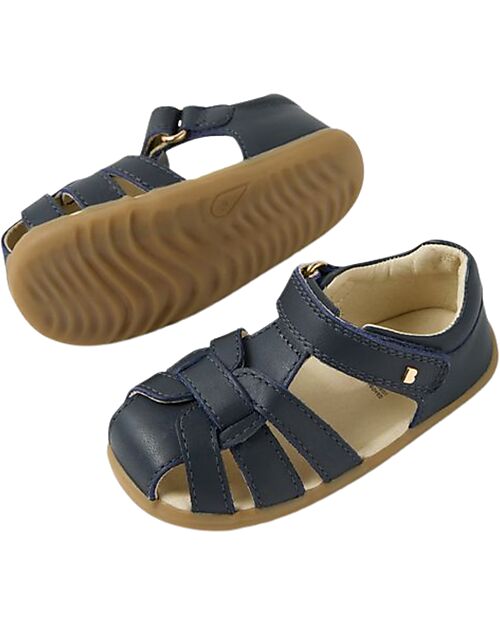 Bobux Step Up Skip Twist Sandals - Navy - Premium Leather - First Steps Sandals
