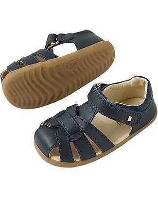 Bobux Step Up Skip Twist Sandals - Navy - Premium Leather - First Steps Sandals