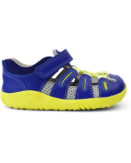 Bobux Step-Up Summit Sandal - Blueberry/Neon - Aktiv Sole for All Terrain Sandals