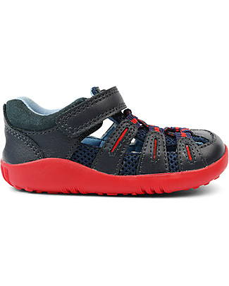 Bobux Step-Up Summit Sandal - Navy/Red - Aktiv Solve for all Terrain Shoes