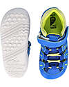 Bobux Step Up Summit Sandal - Snorkel Blue and Sunny Lime - First Steps Sandals