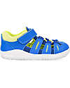Bobux Step Up Summit Sandal - Snorkel Blue and Sunny Lime - First Steps Sandals
