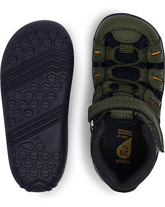 Bobux Step Up Summit Sandals - Forest and Navy - First Steps Sandals