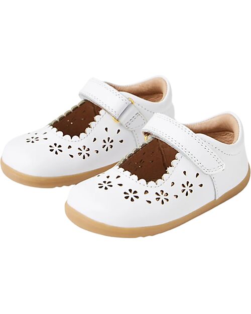 Bobux Step Up Tilly Sandal - White - Mary Jane Design - First Steps Sandals