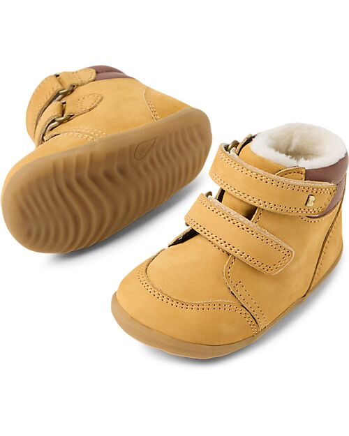 Bobux Step Up Timber Artic Boot - Oak Buff - Perfect for First Steps Shoes