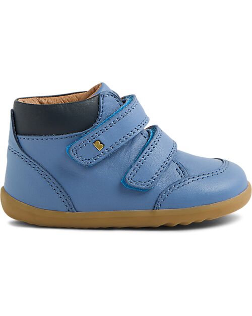 Bobux Step Up Timber Boot - Coronet Blue - Premium Leather - Perfect for First Steps Shoes