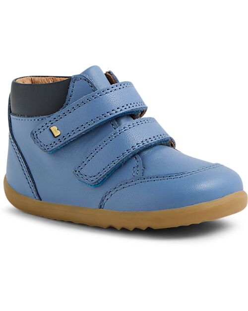 Bobux Step Up Timber Boot - Coronet Blue - Premium Leather - Perfect for First Steps Shoes