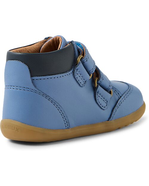 Bobux Step Up Timber Boot - Coronet Blue - Premium Leather - Perfect for First Steps Shoes