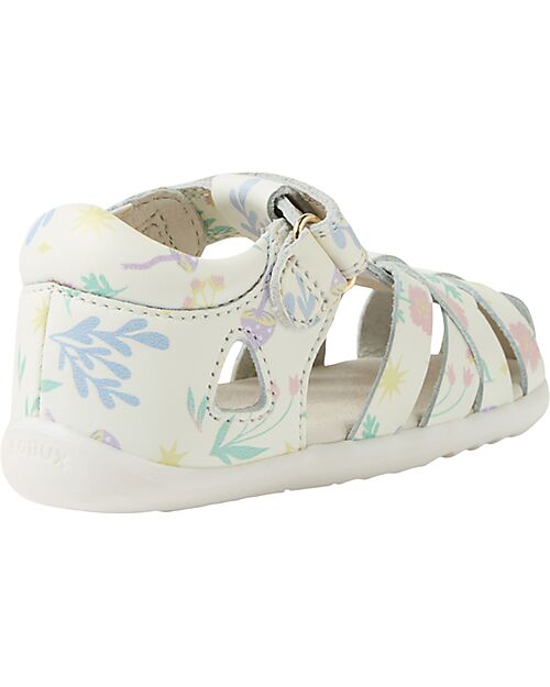 Bobux Step Up Tropicana II Sandals - White Floral - First Steps Sandals