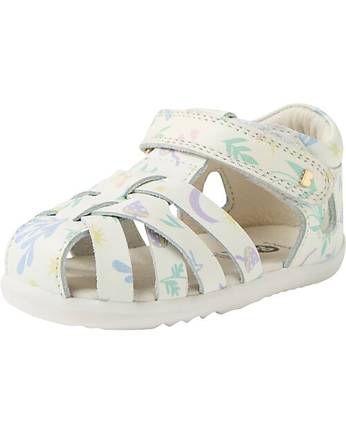 Bobux Step Up Tropicana II Sandals - White Floral - First Steps Sandals