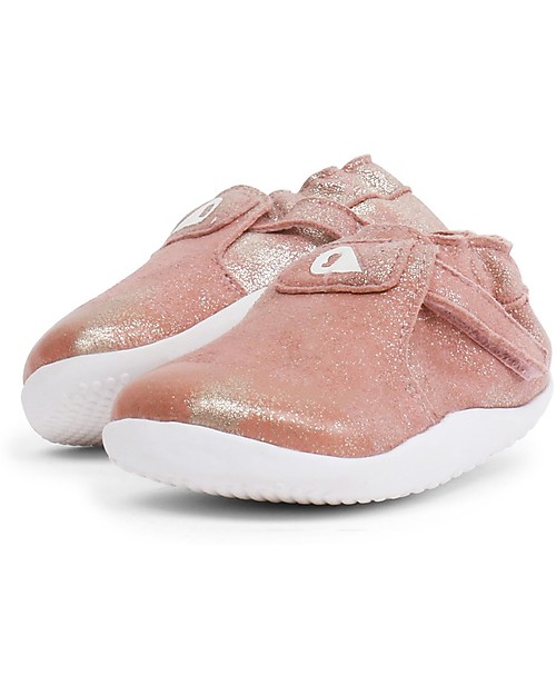 Bobux Step-Up Xplorer Origin Shoe, Pink Sparkle - To Learn to Walk! Shoes