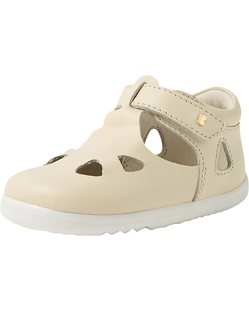 Bobux Step Up Zap II Sandals - Chalk - First Steps Sandals